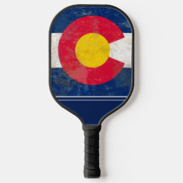 Farb-State-Flag-Monogramm Pickleball Schläger