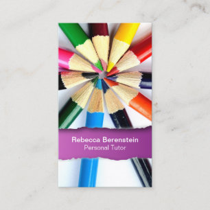 Farb-Stift Tutor verschneite Fuschia-Visitenkarte Visitenkarte