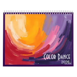 Farb-Tanz 2026 Abstrakter Kunstkalender Kalender