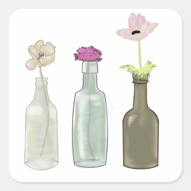 Farbabbildungen Quadratischer Aufkleber (Vorderseite)