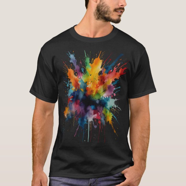 Farbabprall T-Shirt (Vorderseite)