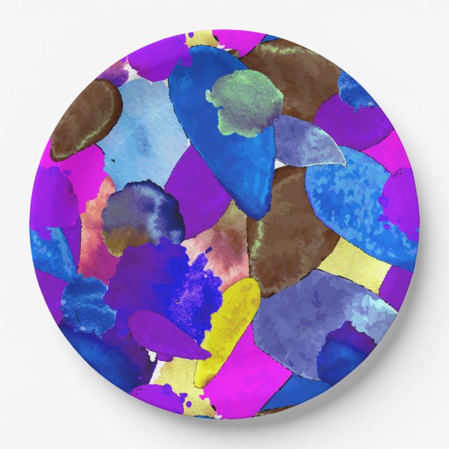 Farbabsturz 4 pappteller (Vorderseite)