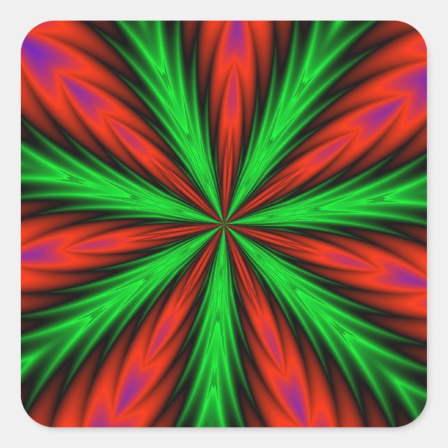 Farbaufkleber Quadratischer Aufkleber (Vorderseite)