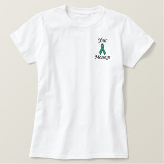 Farbband für grüne Bewusstsein - Anpassen Besticktes T-Shirt