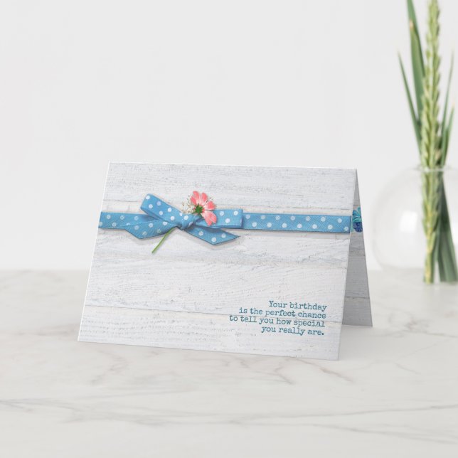 Farbband in Polka Dot für Freund Karte (Vorderseite)