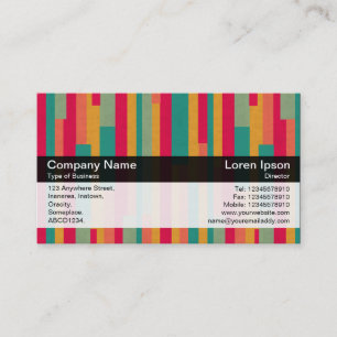 Farbband - Schwarz - Abstrakt 240113 Visitenkarte