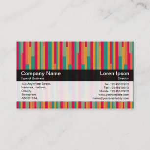 Farbband - Schwarz - Abstrakt 240113a Visitenkarte