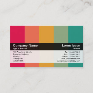 Farbband - Schwarz - Farben Visitenkarte