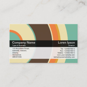 Farbband - Schwarz - Farbkreise 02 Visitenkarte