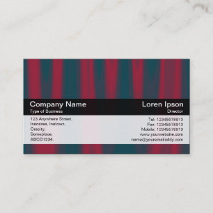 Farbband - Schwarz - Rot Drapery Visitenkarte