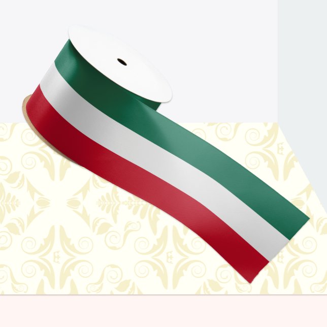 Farbband, Tricolor, Mexiko Satinband (Von Creator hochgeladen)