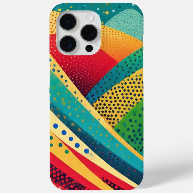 Farbbande mit Punkten Case-Mate iPhone Hülle (Rückseite)