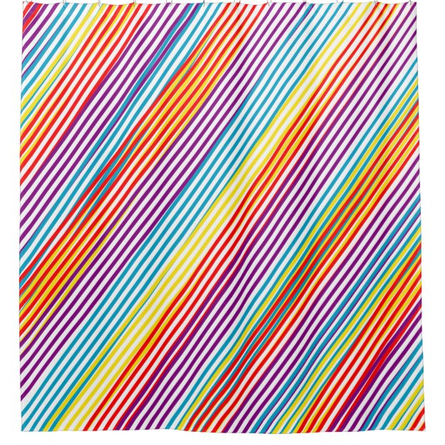 Farbbandmuster Duschvorhang (Vorderseite)