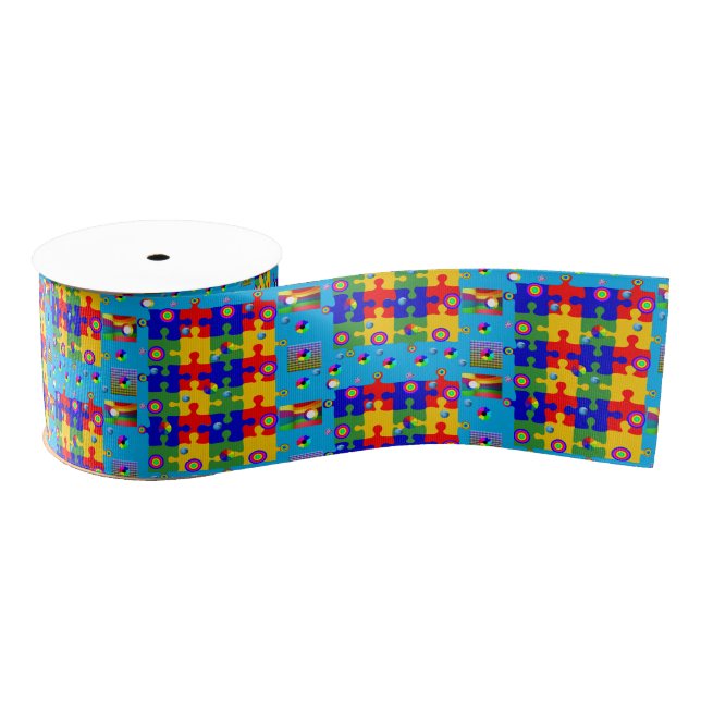Farbbandpuzzles Ripsband (Spule)