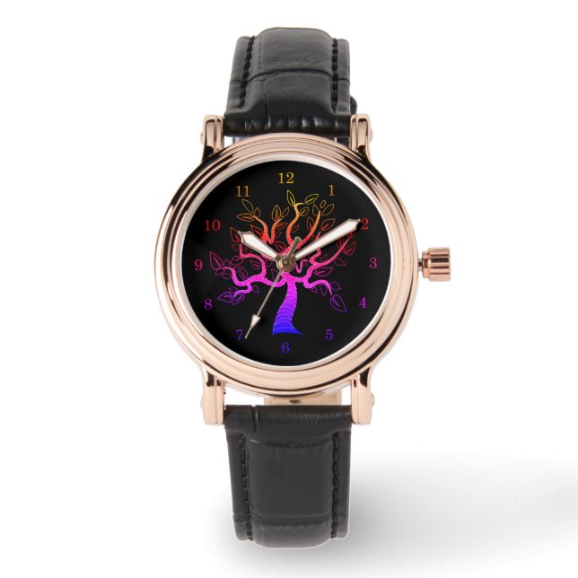 Farbbaum Schwarze Uhr (Vorderseite)