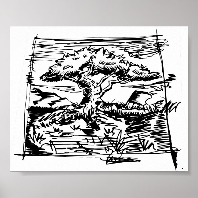 Farbbaumskizze. Poster (Vorne)