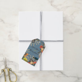 FARBBBLAUE BOHO GESCHENKANHÄNGER