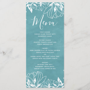Farbbearbeitbares Hintergrundmenü für Hochzeiten i Menükarte