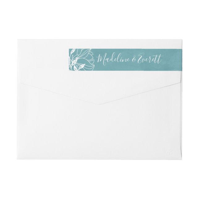 Farbbearbeitungsfähige Hochzeit von Wasserfarben (Rückseite)