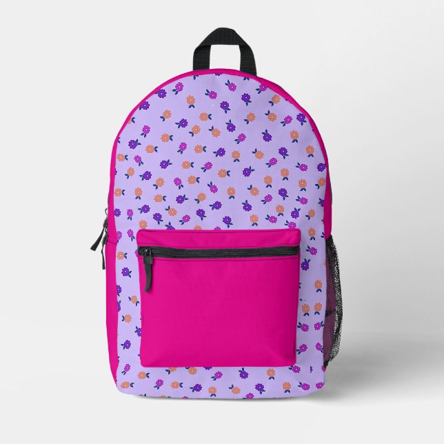 FARBBIGE STUFE Druckknopfbeutel Bedruckter Rucksack (Vorderseite)