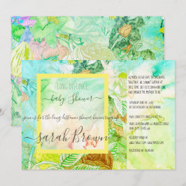 FARBBIGE VINTAGE FERNSEHDUSCHE EINLADUNG