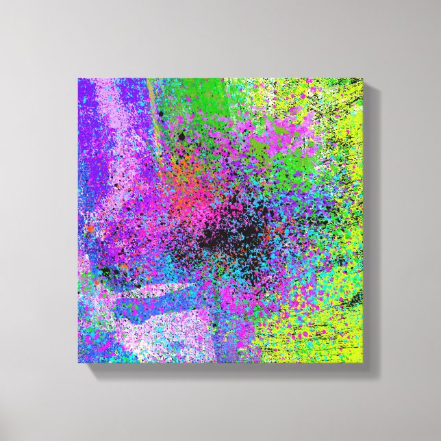 FARBBIGER ABSTRAKTER SPRITZER CANVAS DRUCKEN LEINWANDDRUCK (Vorderseite)