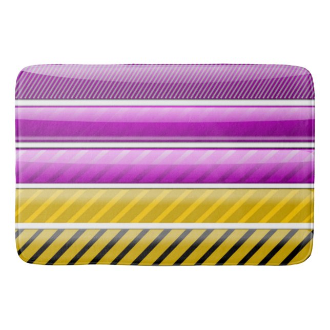 FARBBIGER BAR PATTER BADEMATTE (Vorderseite)