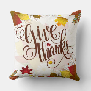 Farbblätter für Herbst & Dankeschön für eleganten Kissen