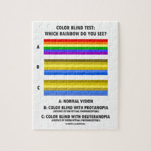 Farbblinder Test, den Regenbogen Sie sehen?
