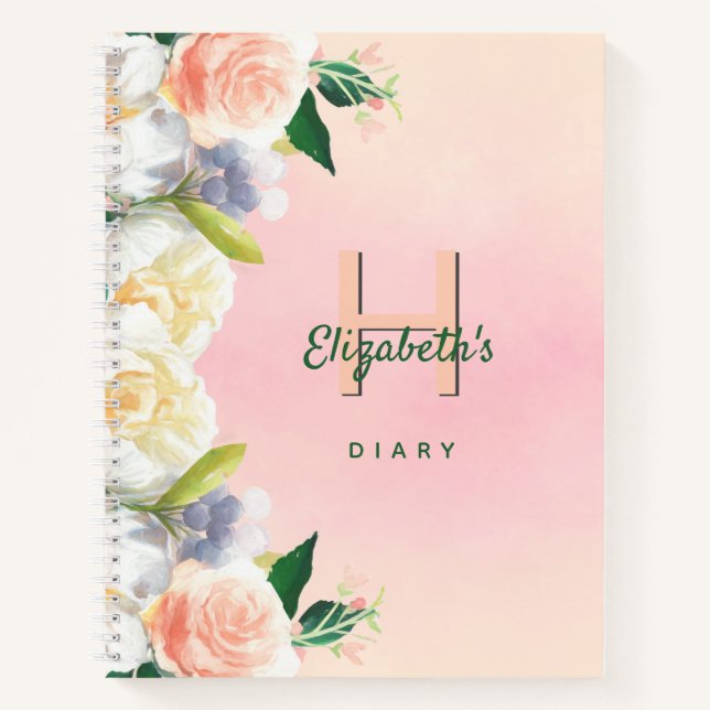 Farbblindfloralen Notizbuch (Vorderseite)