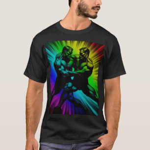Farbblitz 1950er Berlin Schwule Wrestler Tom of Fi T-Shirt