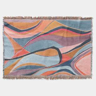 Farbblock Abstrakte Aquarellmalerei Decke