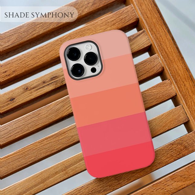 Farbblock für die Farbpalette der Farbpalette für  Case-Mate iPhone 14 Pro Max Hülle (Aesthetic Pinky Peach Palette Stripe Color Block Case-Mate iPhone Case)