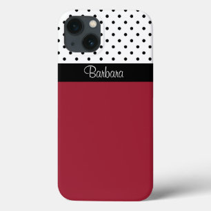 Farbblock für Monogramm, scharf, Schwarz-weiße Pun Case-Mate iPhone Hülle