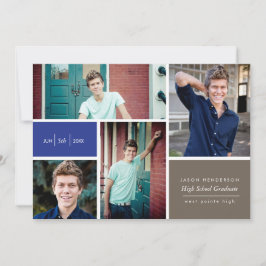 Farbblock-Grad-Bekanntmachung Einladung