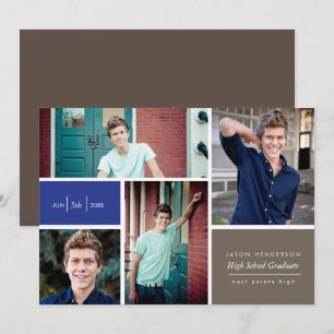 Farbblock-Grad-Bekanntmachung Einladung