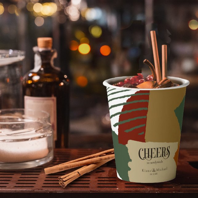 Farbblock Hochzeitskennziffer740 Pappbecher (Von Creator hochgeladen)