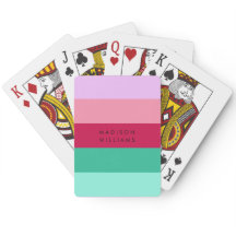 Farbblock Horizontaler Streifen Viva Magenta Frühj