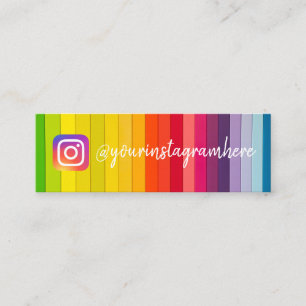 Farbblock-Instagramme Mini Visitenkarte