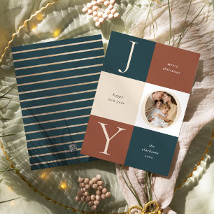 Farbblock-JOY-Neutral-Holiday-Foto Feiertagskarte