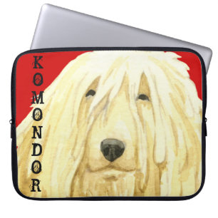 Farbblock Komondor Laptopschutzhülle
