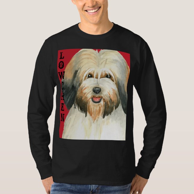 Farbblock Lowchen T-Shirt (Vorderseite)