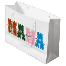 Farbblock MAMA Geschenktasche - Doppelseitig & fab