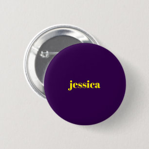 Farbblock minimalistischer benutzerdefinierter Nam Button