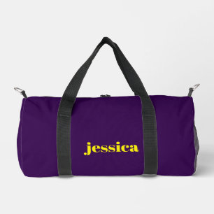 Farbblock minimalistischer benutzerdefinierter Nam Duffle Bag