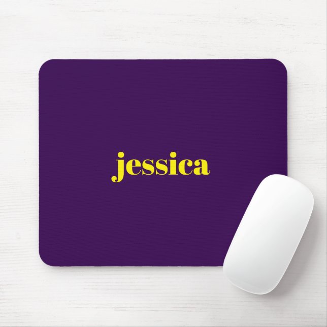 Farbblock minimalistischer benutzerdefinierter Nam Mousepad (Mit Mouse)