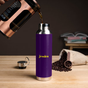 Farbblock minimalistischer benutzerdefinierter Nam Trinkflasche