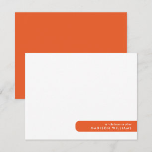 Farbblock moderne minimalistische stilvolle Notizk Mitteilungskarte