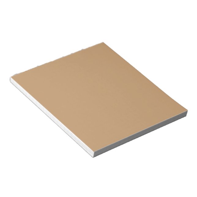 Farbblock Peach Tan | Soft Wedding Design Notizblock (angewinkelt)