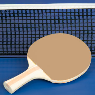 Farbblock Peach Tan Soft Wedding Design Tischtennis Schläger